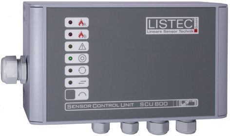 SCU 800/16 değerlendirme ünitesi- D-LIST sensör kablosu için 